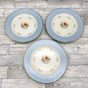 3 Vintage Lenox Disney 2000 "The Pooh Pantry Dessert Plates" Fine Porcelain